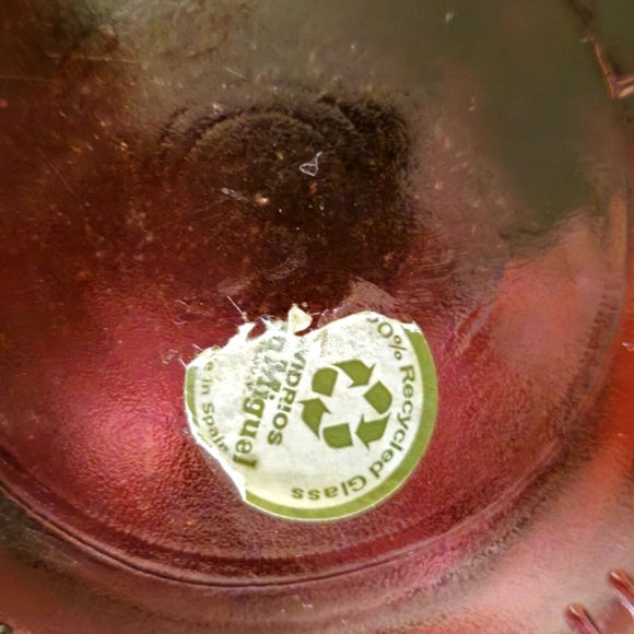 San Miguel(Spain) Recycled Red/Pink 17.5" Decanters With Stoppers - 2 - Picture 6 of 7